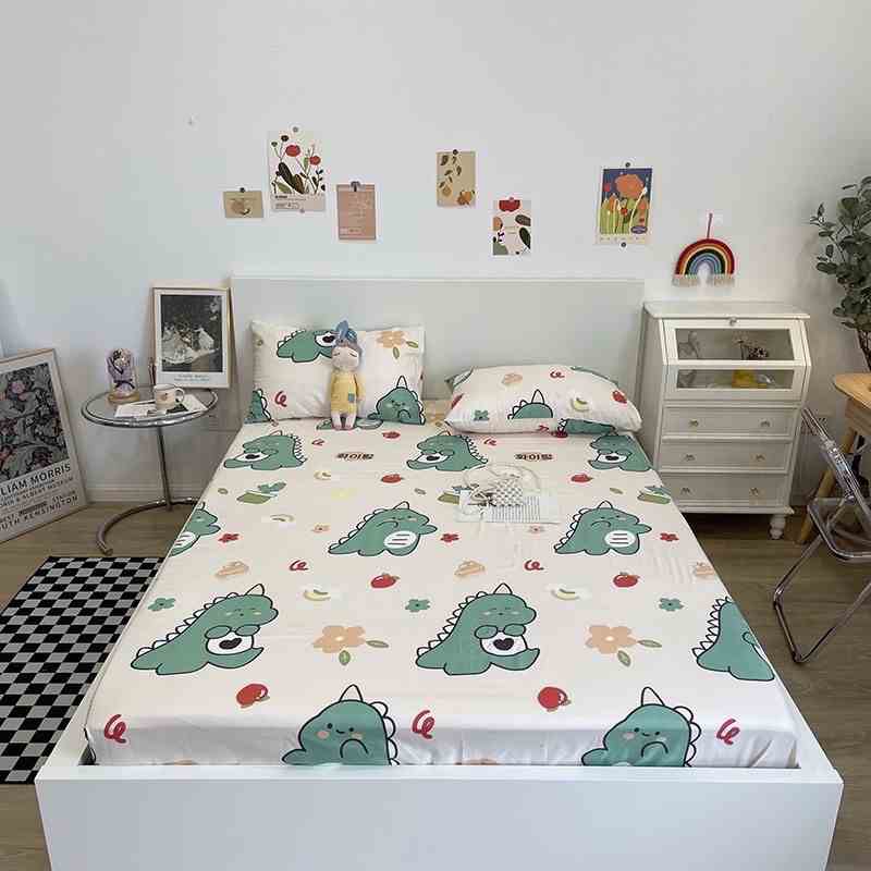 Bộ 3 Món Ga Giường Vỏ Gối HIN BEDDING Cotton Poly Kích Thước 1m2 1m6 1m8 2m2, Drap Chun Bọc Đệm Theo Yêu Cầu