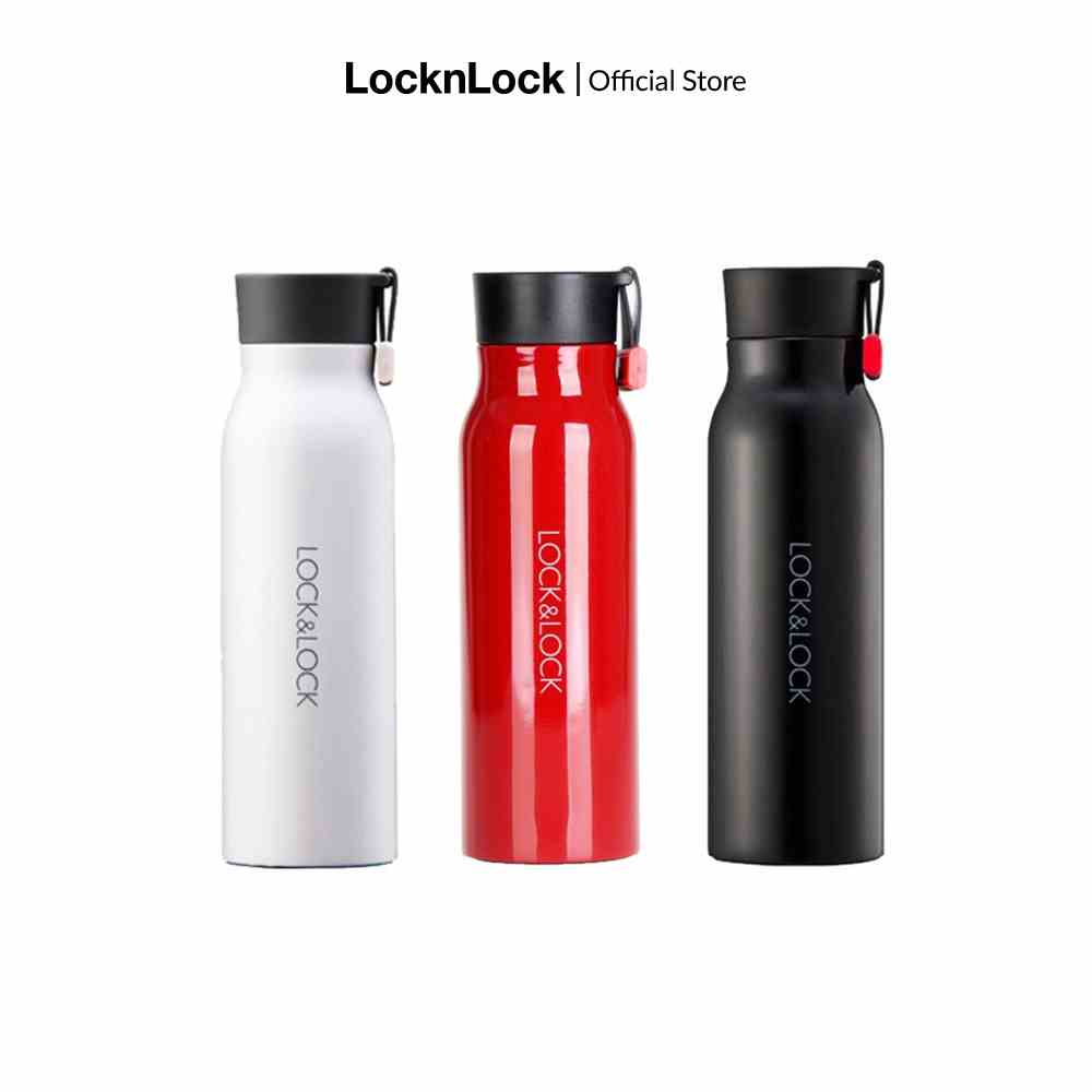 Bình giữ nhiệt Lock&Lock Name Tumbler 500ml - đỏ/trắng/đen - LHC4125