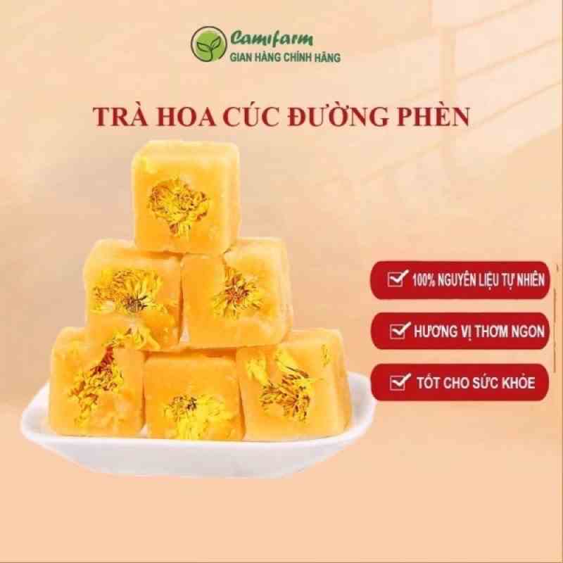 Trà hoa cúc đường phèn mật ong Camifarm dưỡng nhan, thanh lọc, chống lão hóa, tốt cho sức khỏe