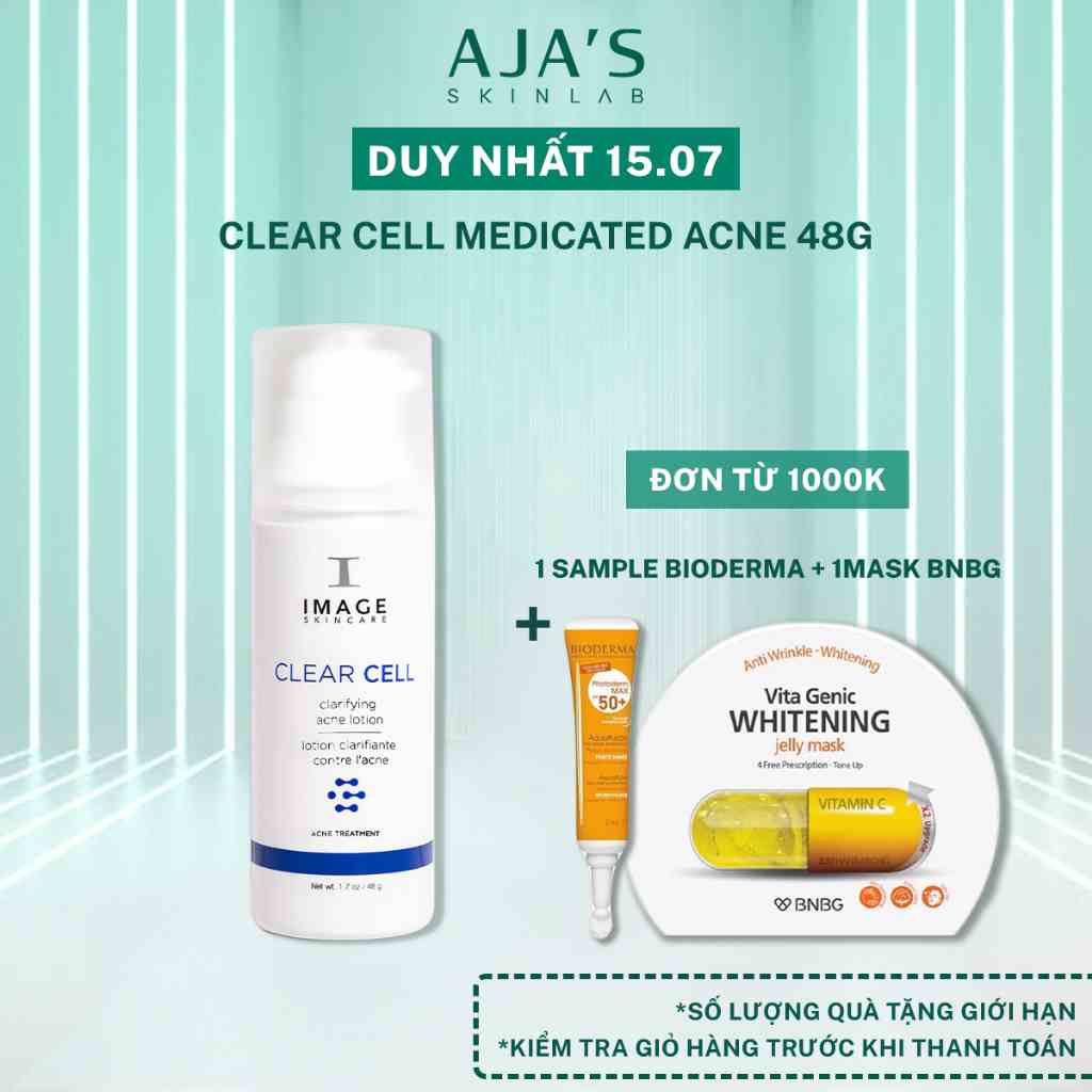 Lotion làm giảm mụn Image Clear Cell Medicated Acne Lotion 48g - AJASKINLAB