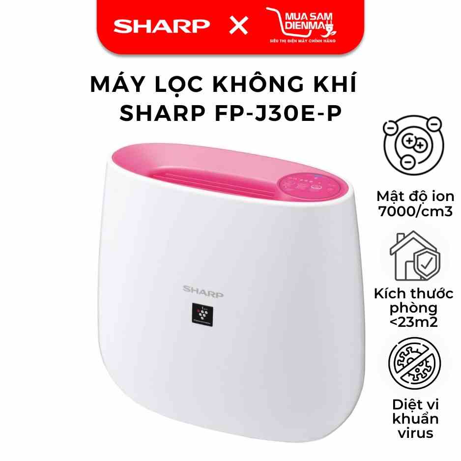 [Mã BMLTB200 giảm đến 100K đơn 499K] Máy Lọc Không Khí Sharp FP-J30E Hàng Thái Lan