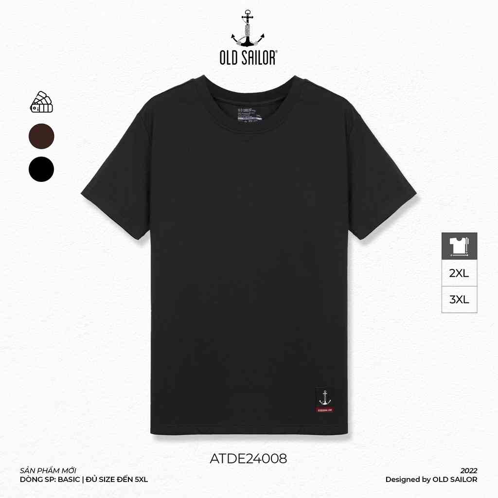 Áo Thun Nam Basic OLD SAILOR Chất Vải Cotton Mềm Mịn Thoáng Mát Thấm Hút Mồ Hôi Big Size upto 3XL