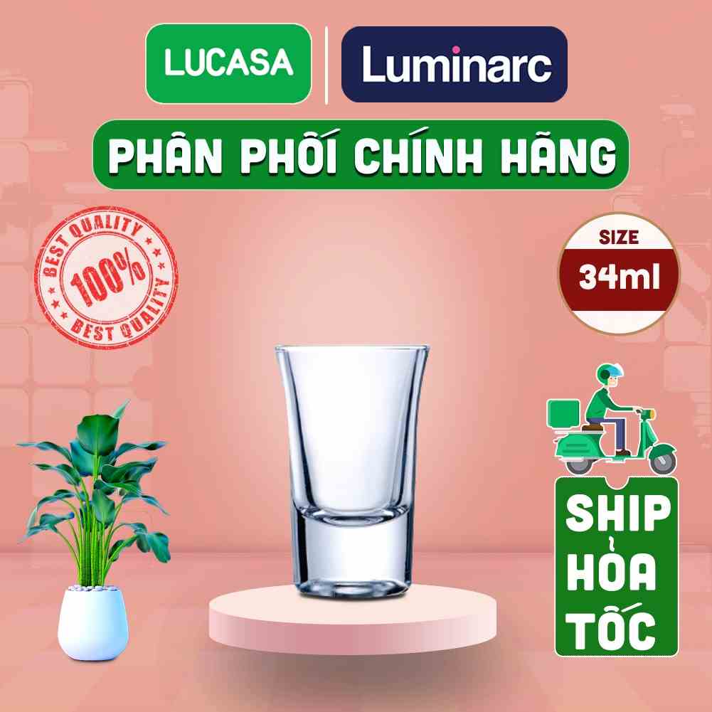 [Mã BMLTA35 giảm đến 35K đơn 99K] Ly Rượu Thủy Tinh Luminarc Hot Shot 34ml - L1902 | Phân Phối Chính Hãng