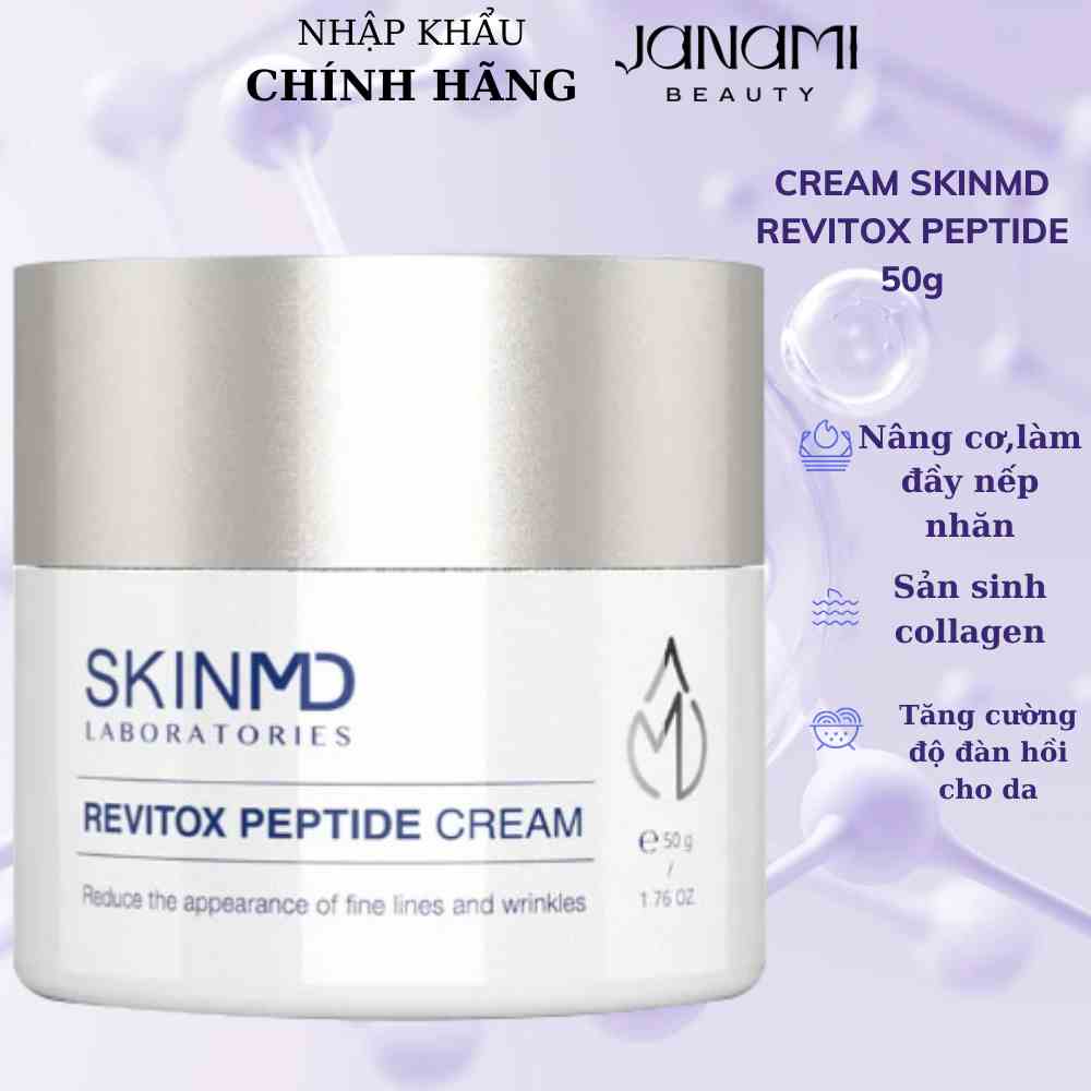 [Mã BMLTA35 giảm đến 35K đơn 99K] Kem dưỡng săn chắc da và là phẳng nếp nhăn SKINMD REVITOX PEPTIDE CREAM 50g