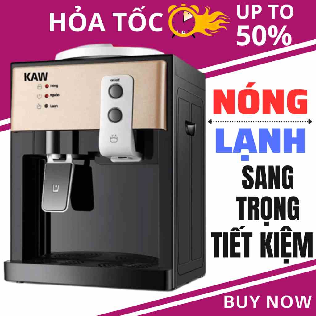 Cây nước nóng lạnh mini KAW-BOSINGWA - màu vàng - Cây nước gia đình - Bảo hành toàn quốc trong 12 tháng