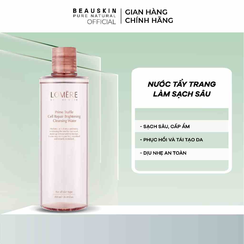 Nước tẩy trang làm sạch sâu Lomere Prime Truffle Cell Repair Brightening Cleansing Water