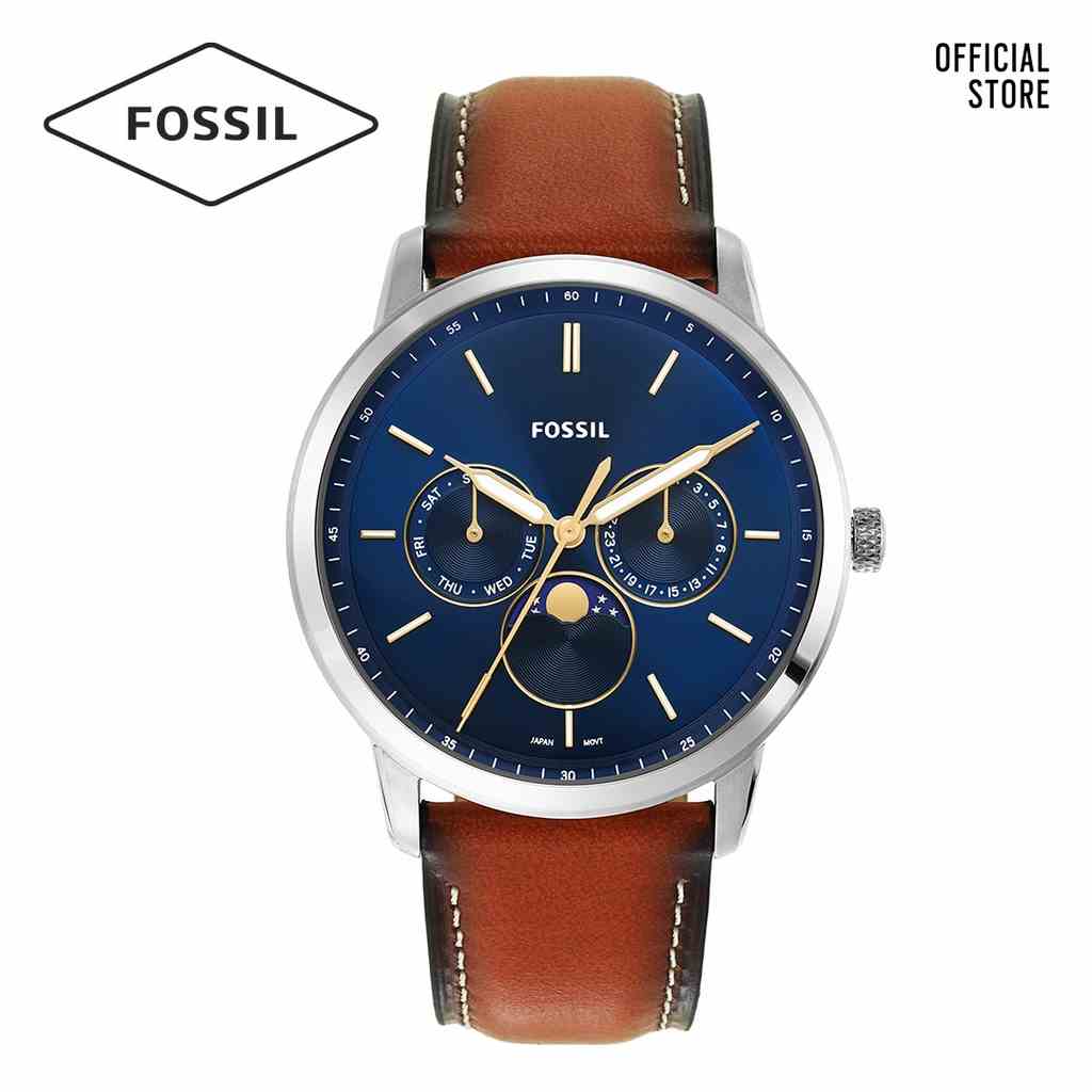 [Mã BMLTA35 giảm đến 35K đơn 99K] Đồng hồ nam Fossil Neutra Minimalist FS5903 dây da- màu nâu