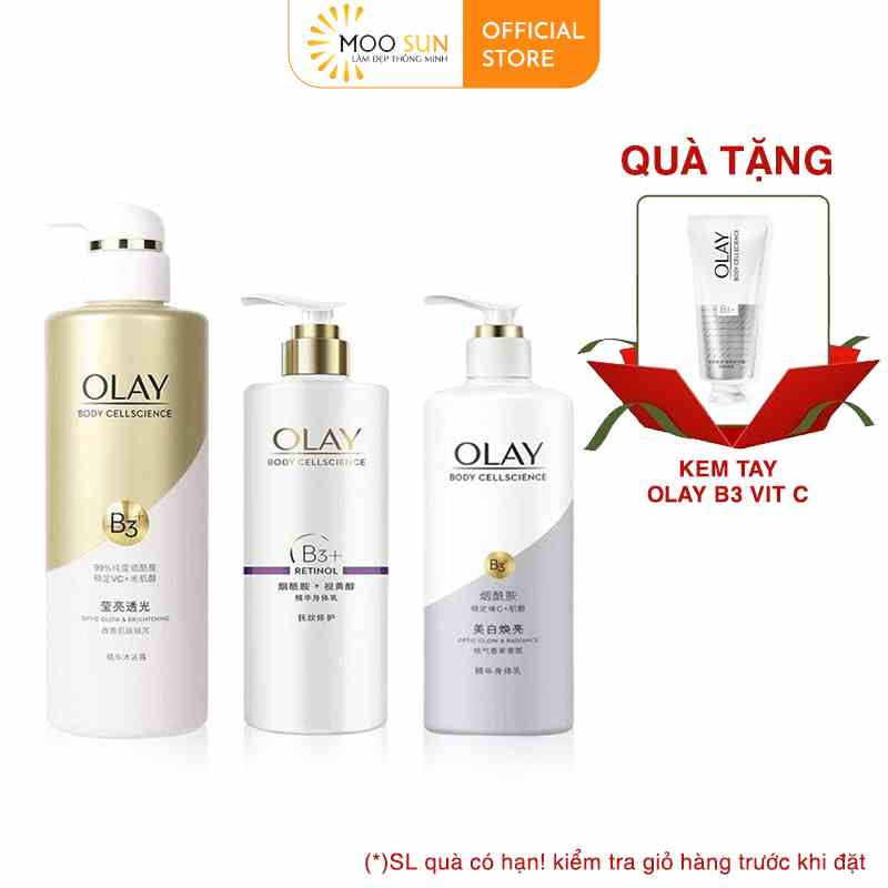 Sữa Dưỡng Thể OLAY Vitamin B3+ Retinol/Vitamin C Olay Bright Ultra Whitening dưỡng trắng da toàn thân