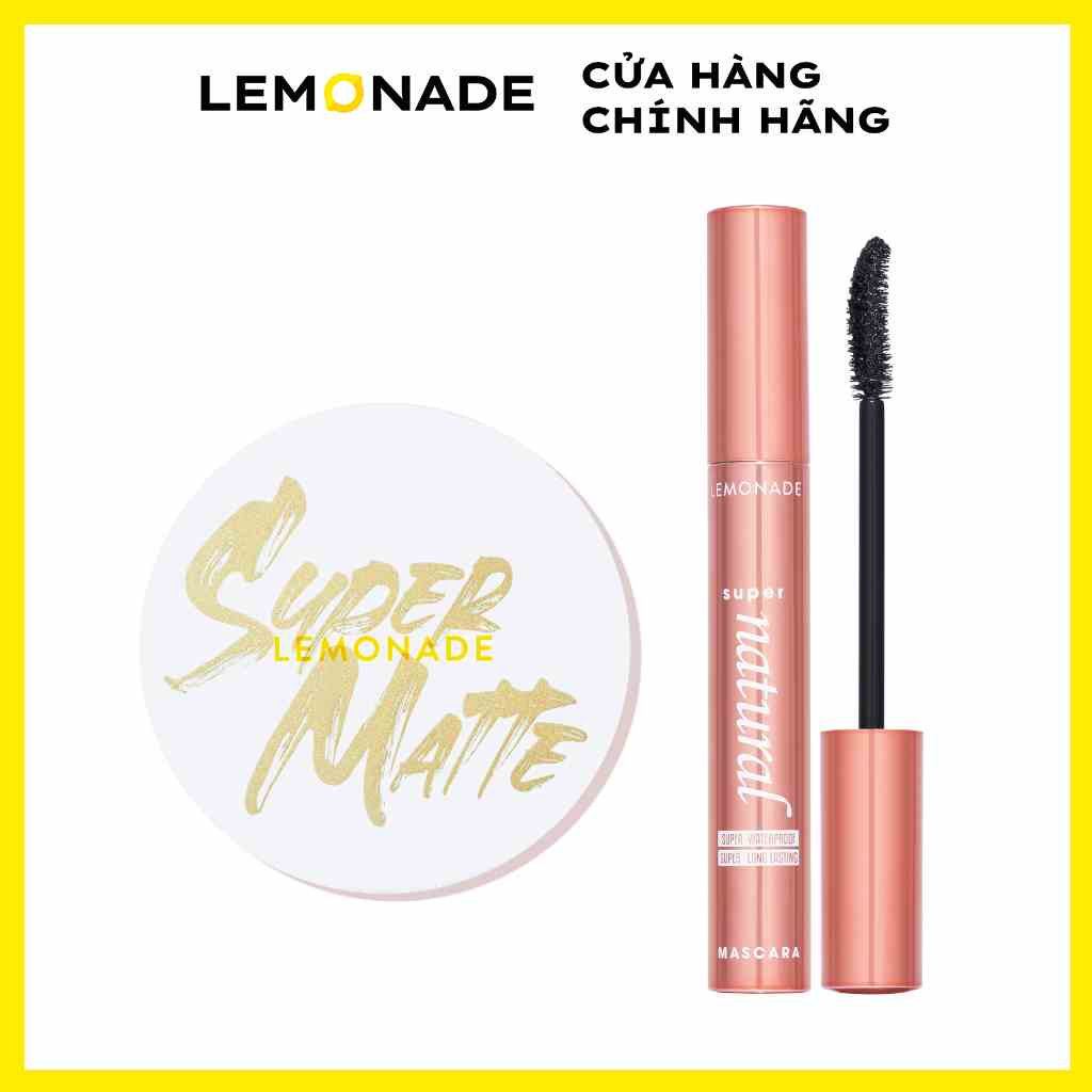 Combo Lemonade phấn nước siêu kiềm dầu Supermatte Cushion 15g & Chuối mi Mascara Supernatural 7.5g