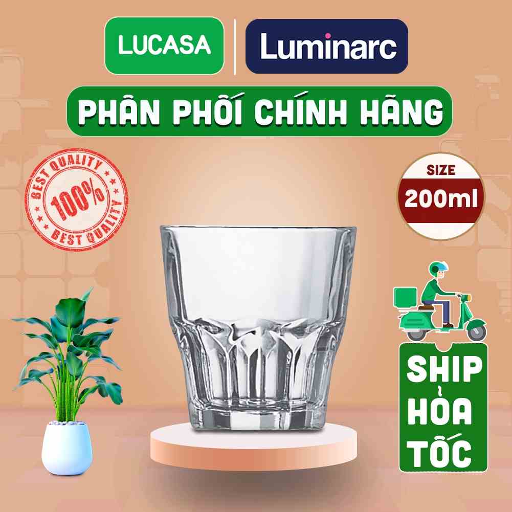 [Mã BMLTA35 giảm đến 35K đơn 99K] Ly Thủy Tinh Luminarc Granity 200ml - Loại Thấp Cường Lực L0784 | Phân Phối Chính Hãng