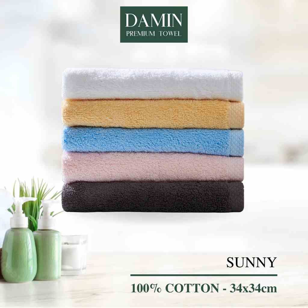 [Mã BMLTB200 giảm đến 100K đơn 499K] Khăn mặt Damin Sunny 100% cotton 34x34cm