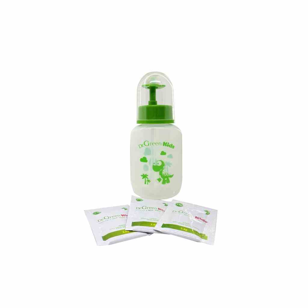 [Mã BMLTA35 giảm đến 35K đơn 99K] Bình rửa mũi Dr.Green Kids ( Combo khuyến mãi 1 bình + 60 gói muối cho bé)