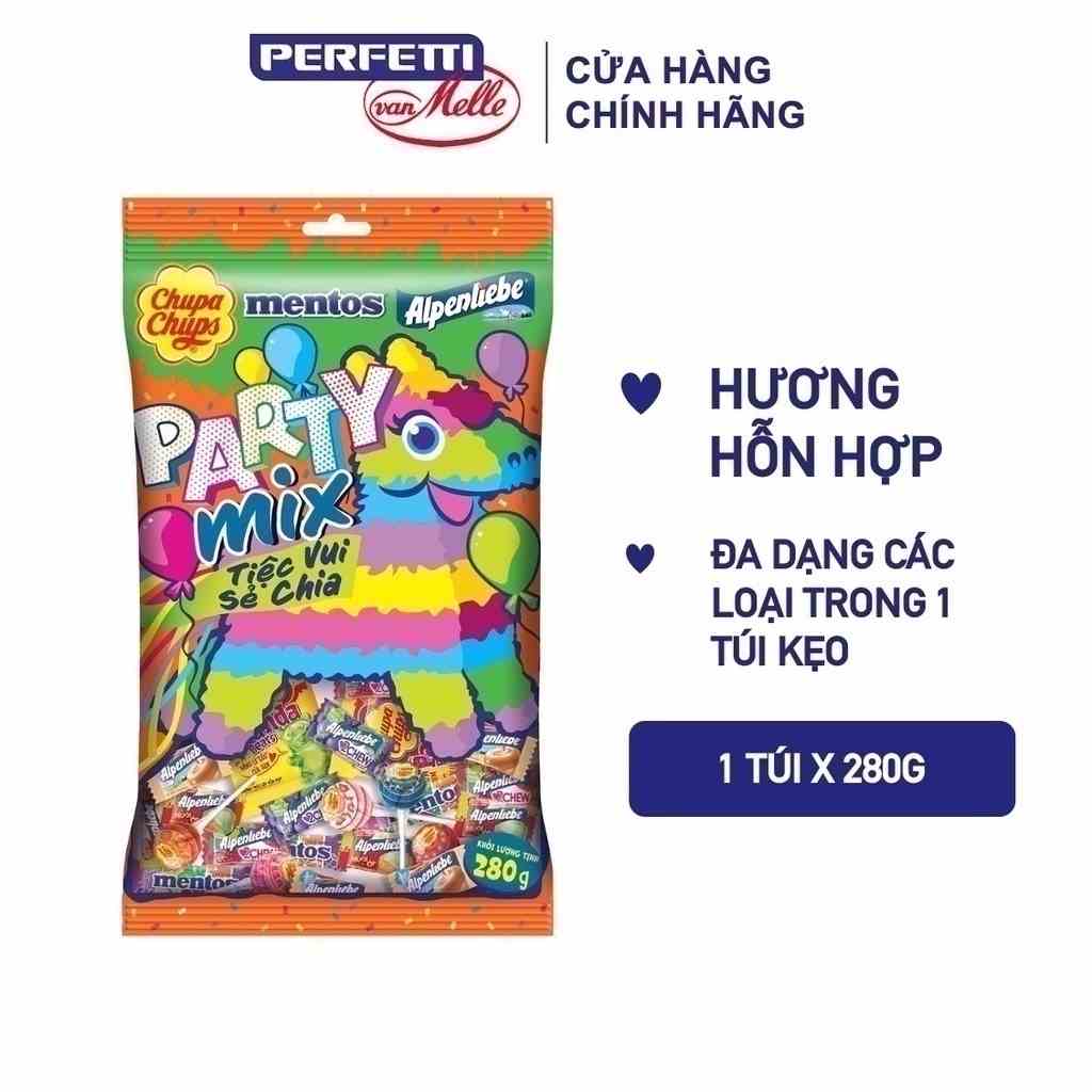 Hỗn hợp kẹo cực vui cùng Chupa Chups, Alpenliebe, Mentos