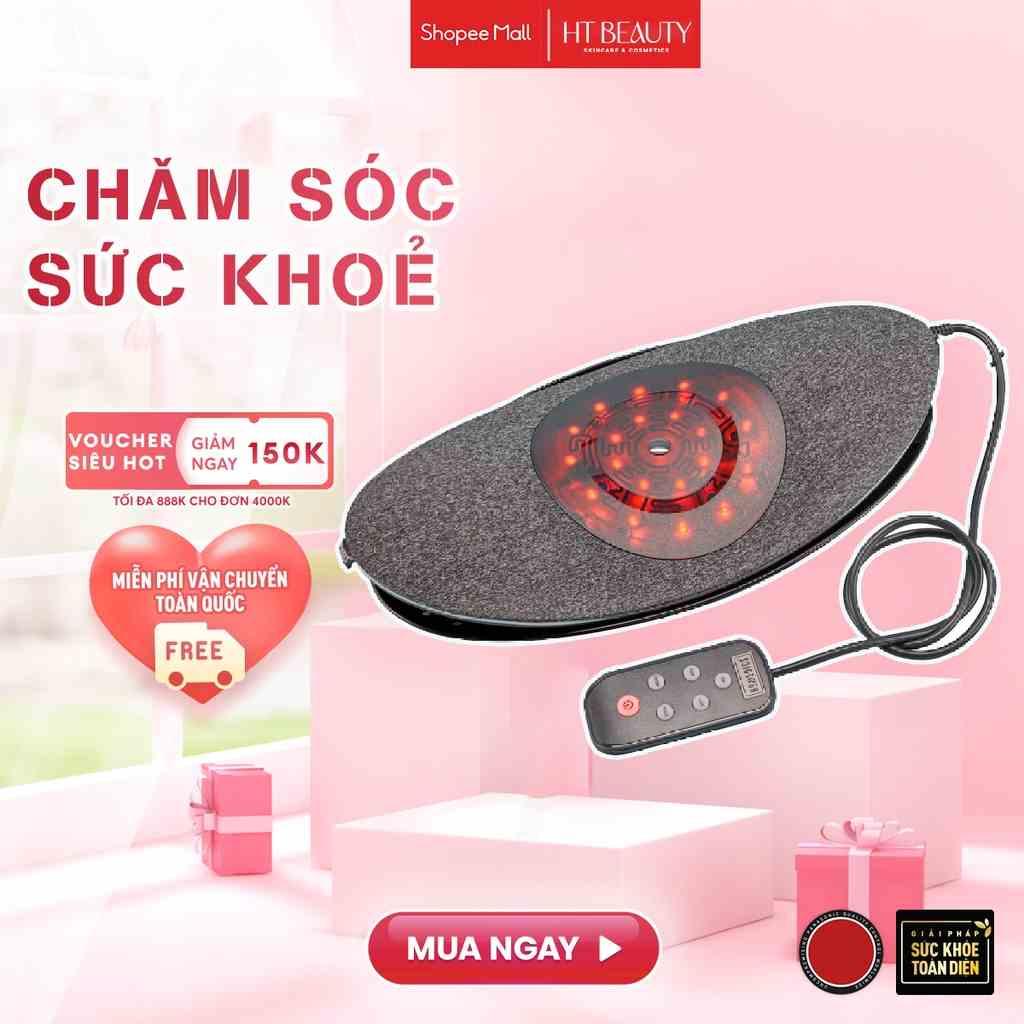 Máy massage trị liệu thoái hóa cột sống, kéo dãn cơ lưng Homedics SP-252HJ nhà HT Beauty công nghệ Air Flex kèm nhiệt