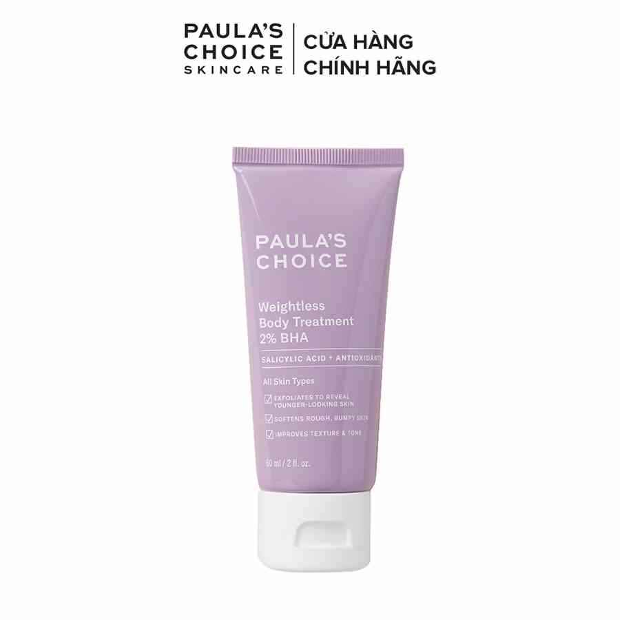 Kem dưỡng thể Paula’s Choice RESIST WEIGHTLESS BODY TREATMENT WITH 2% BHA - 60ml 5707.1