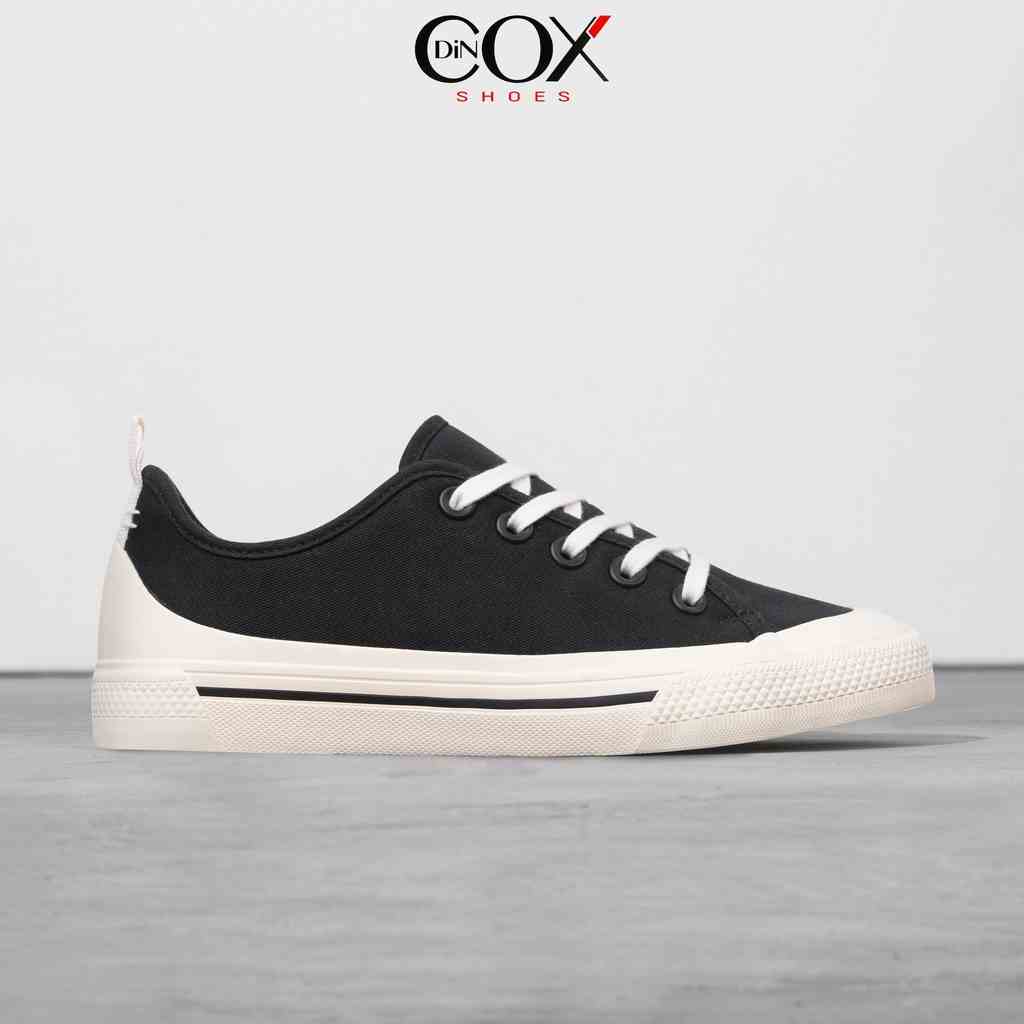 [Mã BMLTA35 giảm đến 35K đơn 99K] Giày Sneaker Vải Canvas Unisex Chính Hãng DINCOX C20 Black Sang Trọng Tinh Tế Đơn Giản