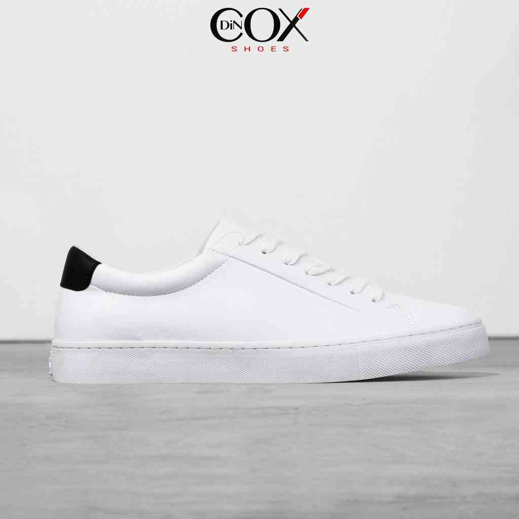 [Mã BMLTA35 giảm đến 35K đơn 99K] Giày Sneaker Da Unisex DINCOX D20 Năng Động Cá Tính White/Black