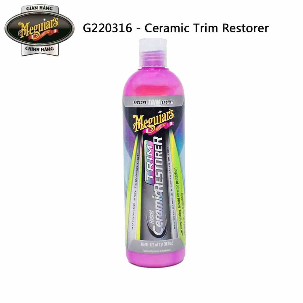 Meguiars Ceramic phục hồi & bảo vệ chi tiết nhựa bên ngoài xe hơi - Hybrid Ceramic Trim Restorer, G220316