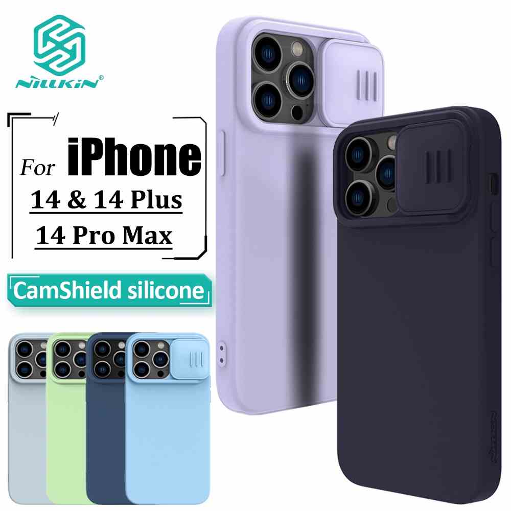 Ốp Điện Thoại Nillkin Bằng Silicon Chống Sốc Cho iPhone 14 Pro Max 14 Pro 14 Plus