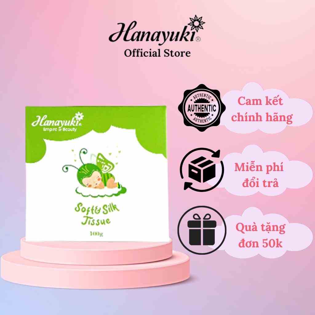 Khăn Giấy Ướt Vệ Sinh Phụ Khoa Soft Silk Tissue, Giấy Vệ Sinh Phụ Khoa Hanayuki Chính Hãng 20 Miếng