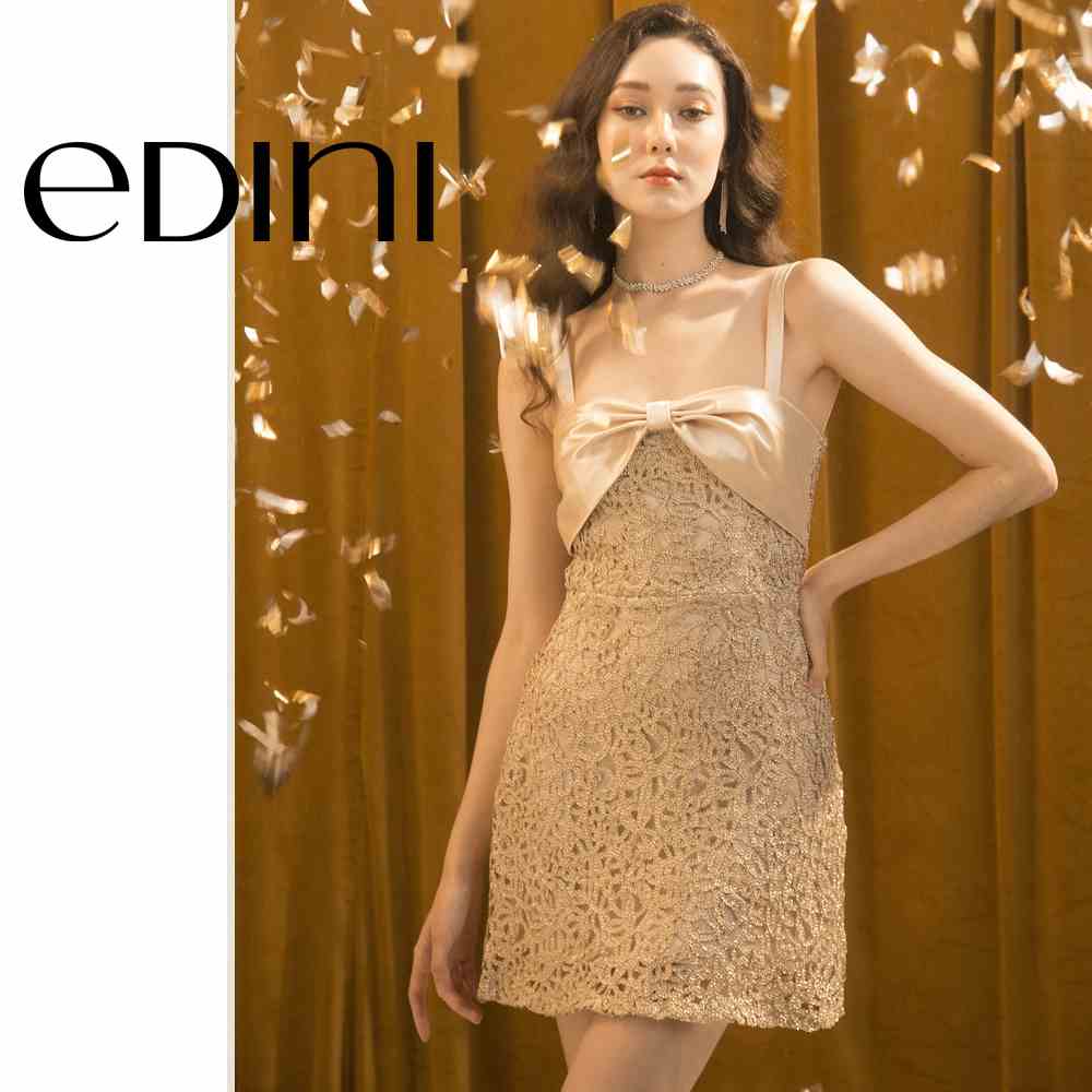 Đầm Ren Phối Nơ Cách Điệu EDINI D1555