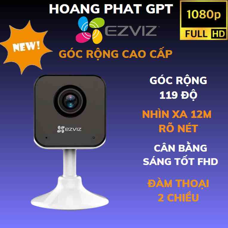 [Mã BMLTA35 giảm đến 35K đơn 99K] Camera WIFI EZVIZ C1HC 2MP 1080P trong nhà, góc rộng cố định hàng chính hãng