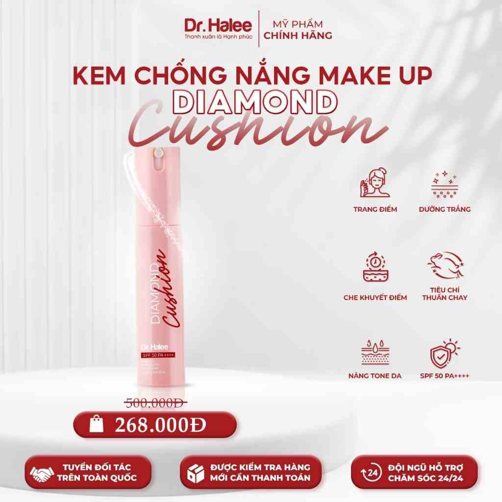 [Mã ICBFRI300 giảm 10% đơn 249K] Chống nắng Diamond Cushion Dr.Halee SPF 50 PA++++