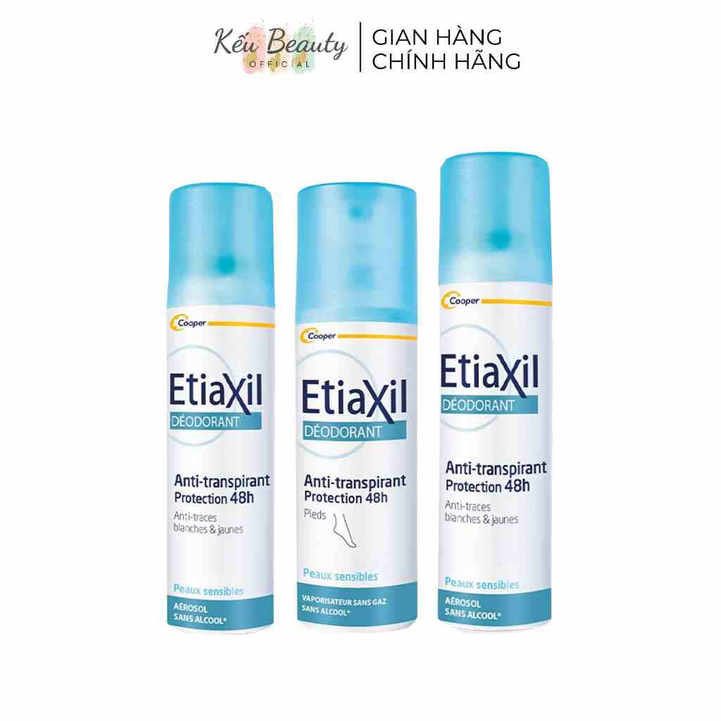 Xịt khử mùi chân và nách Etiaxil (100ml/150ml) 48H