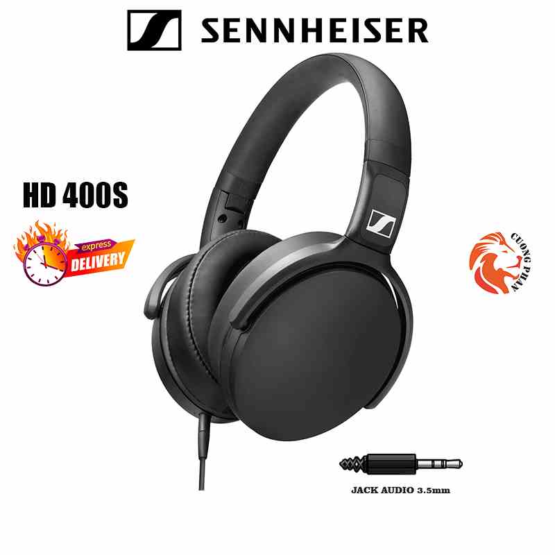 Tai Nghe Có Dây Chụp Tai Sennheiser HD 400S - Jack 3.5mm, Dây Dài 1.4m, Micro Đàm Thoại Tiện Lợi