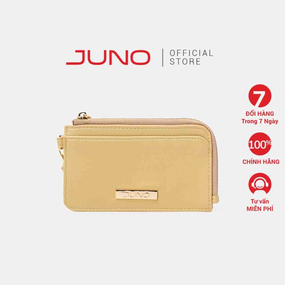 Ví Nữ Cầm Tay Thời Trang JUNO Cardholder Logo Chữ Nhật VI179