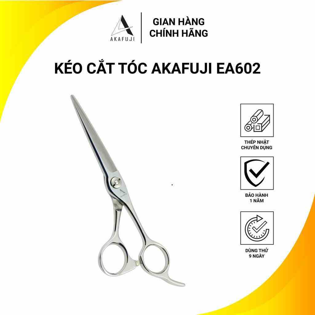 Kéo Cắt Tóc AKAFUJI EA 602 SIZE 6.0 inches Thép Nhật Cao Cấp [HÀNG CHÍNH HÃNG] Bảo Hàng 12 Tháng