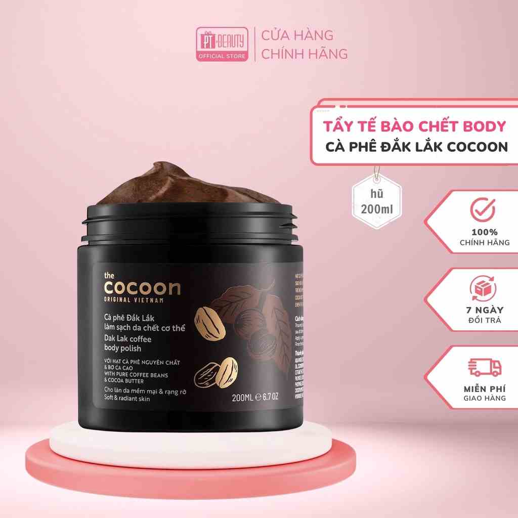 [Mã BMLTA35 giảm đến 35K đơn 99K] Tẩy tế bào chết body cà phê Đắk Lắk Cocoon cho làn da mềm mịn và rạng rỡ 200ml