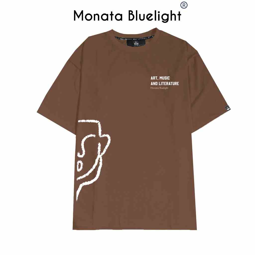 [Mua 2 giảm 7%] MONATA BLUELIGHT Tee ArtnMusic - Áo thun unisex form rộng