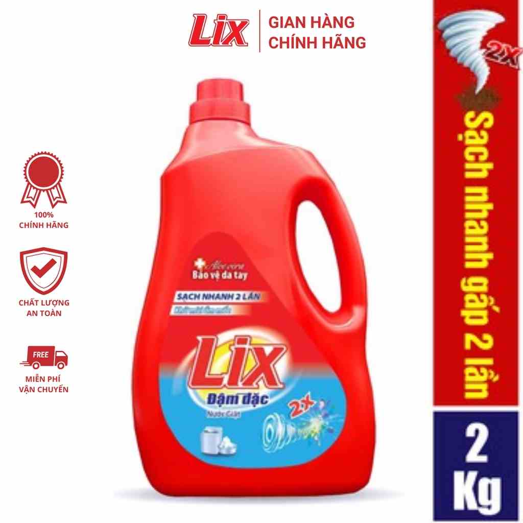 Nước giặt Lix nhiều mùi hương nhiều dung tích sạch khuẩn khử mùi thơm ngát hương hoa