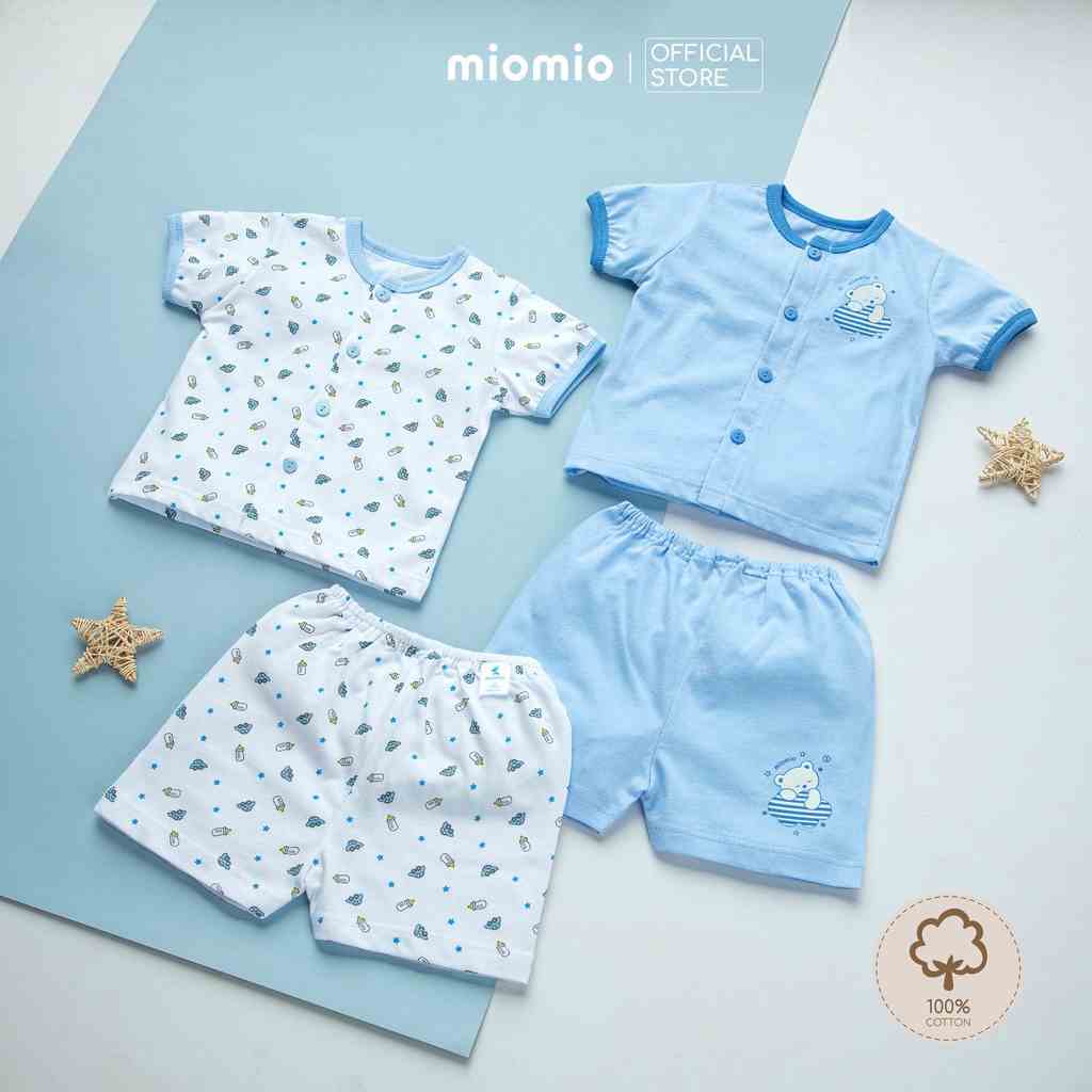 Combo 2 Bộ Quần Áo Cộc Sơ Sinh MIOMIO, In Hình Cho Bé Trai, Bé Gái (Từ 0 - 12 Tháng) | Vải Cotton | Thiết Kế Mùa Hè