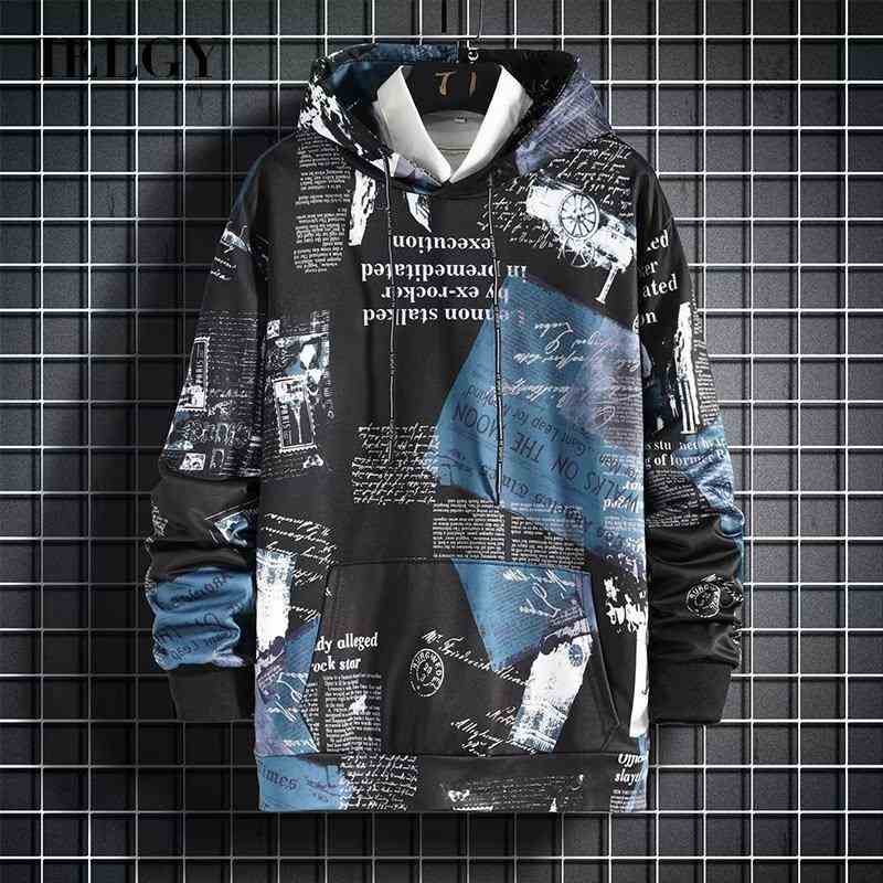 Áo Hoodie Dáng Rộng Phong Cách hip hop Cá Tính Cho Nam