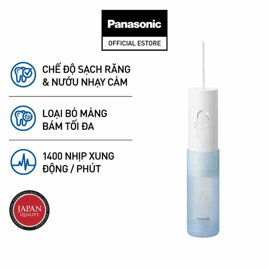 Máy tăm nước cầm tay Panasonic dùng pin EW-DJ11 - Hàng chính hãng-Bảo hành 12 tháng