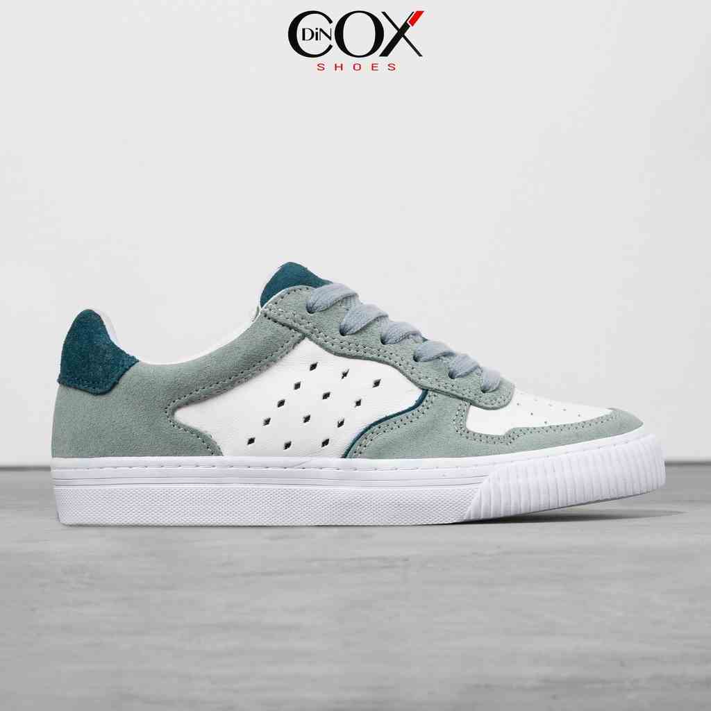 [Mã BMLTA35 giảm đến 35K đơn 99K] Giày Sneaker Nữ Da Bò Thật DINCOX E03 Green Sang Trọng