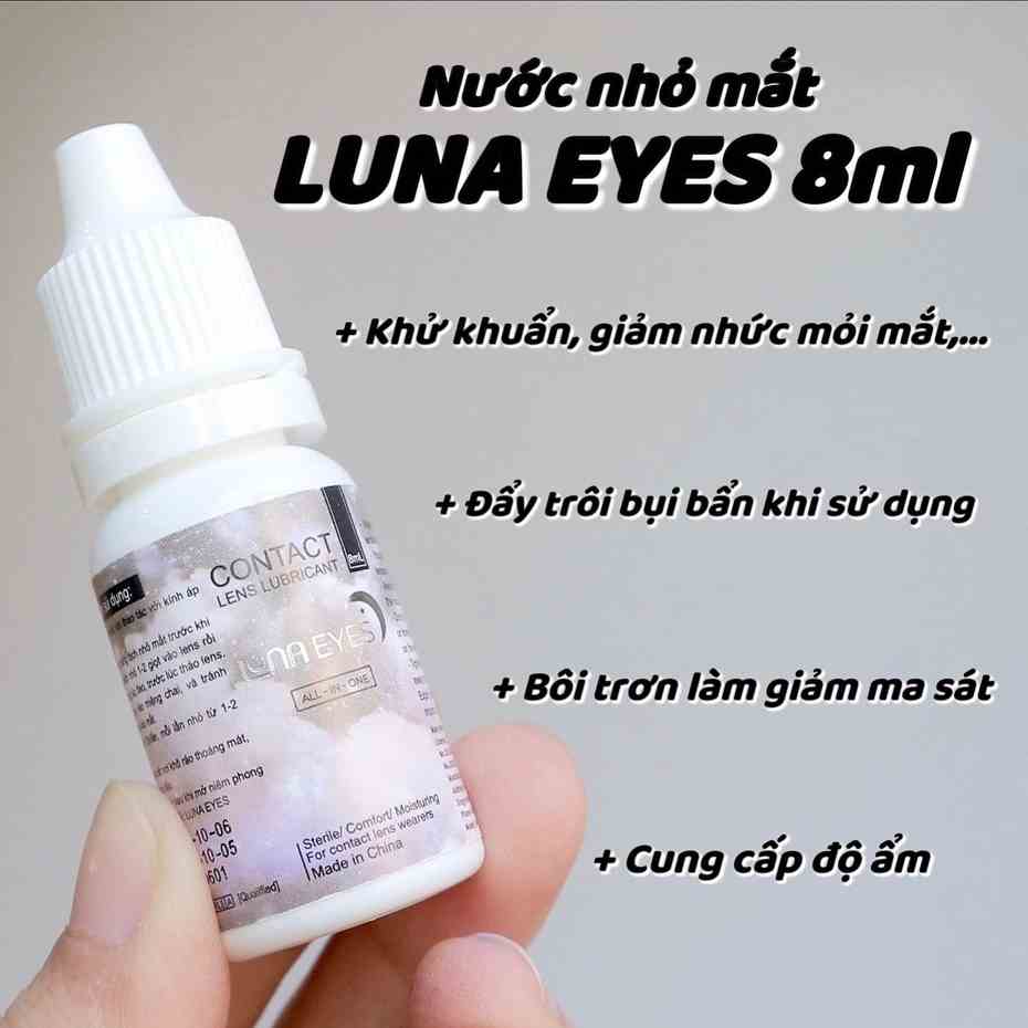 Nước nhỏ mắt LUNA EYES 8ml - dành cho kính áp tròng