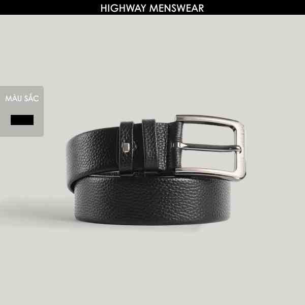 Thắt lưng nam da bò Highway (Menswear) Raven