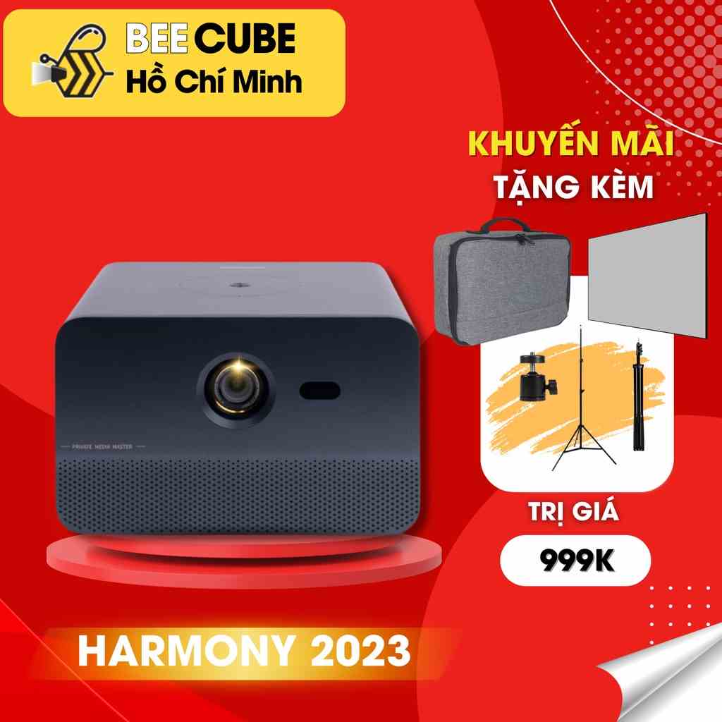 [Mã ELCL12 giảm 12% đơn 10TR] Máy Chiếu Mini Beecube Harmony - Độ Sáng Cực Cao, Cực Nét - Full Kết Nối