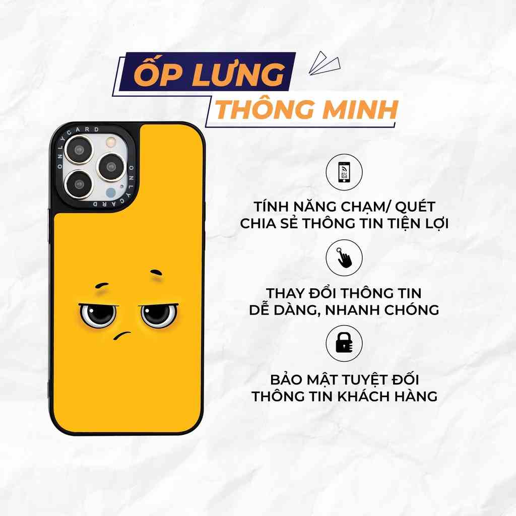 Ốp lưng thông minh ONLYCARD_Sad Gold_012/Dành cho các dòng IPhone 7/7plus/8/8plus/x/xr/xs/11/12/13/14/pro/promax