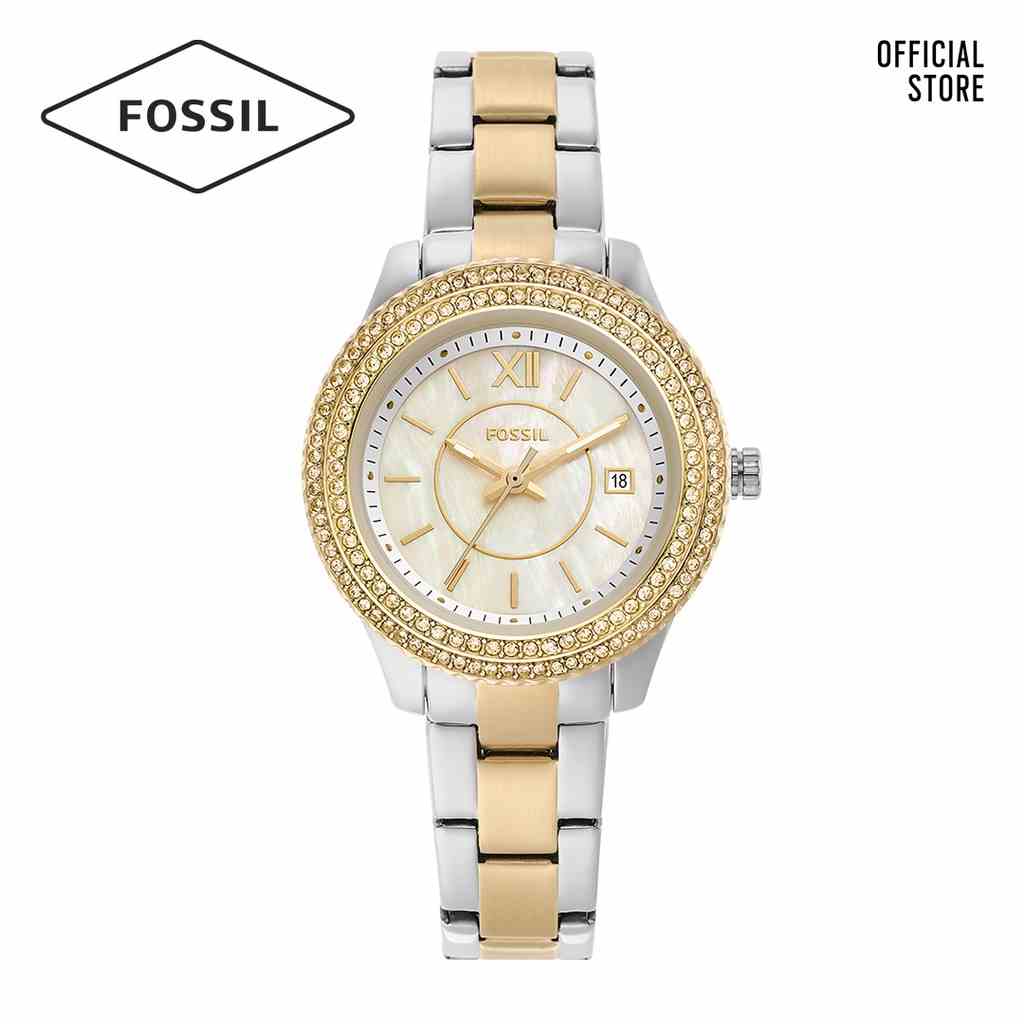 [Mã BMLTA35 giảm đến 35K đơn 99K] Đồng hồ nữ Fossil STELLA ES5138 dây thép không gỉ - hai màu