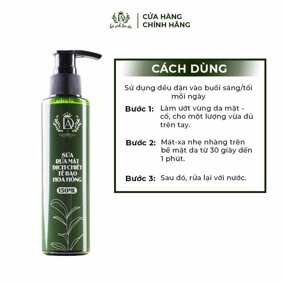 Sữa rửa mặt Dr.Ánh dành cho da dầu, da mụn giúp làm sạch sâu BỤI BẨN và DẦU THỪA, cân bằng độ ẩm 150ml