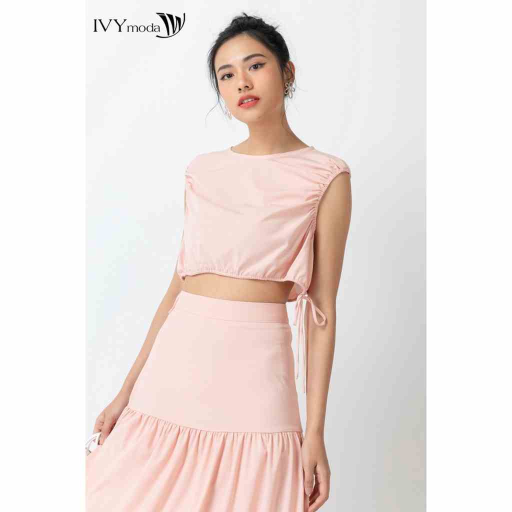 Áo cánh dơi nữ cạp dây rút IVY moda MS 16B8650