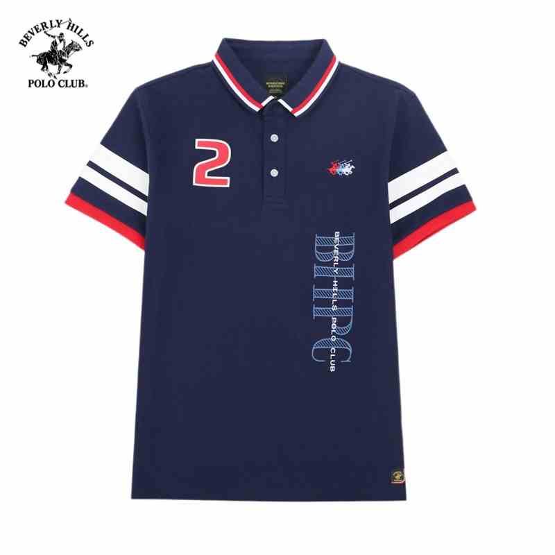 [Mã BMLTB35 giảm đến 35K đơn 99K] Beverly Hills Polo Club - Áo polo Ngắn tay Nam Regular Fit Navy NV- BHPC PMRSW21TL021