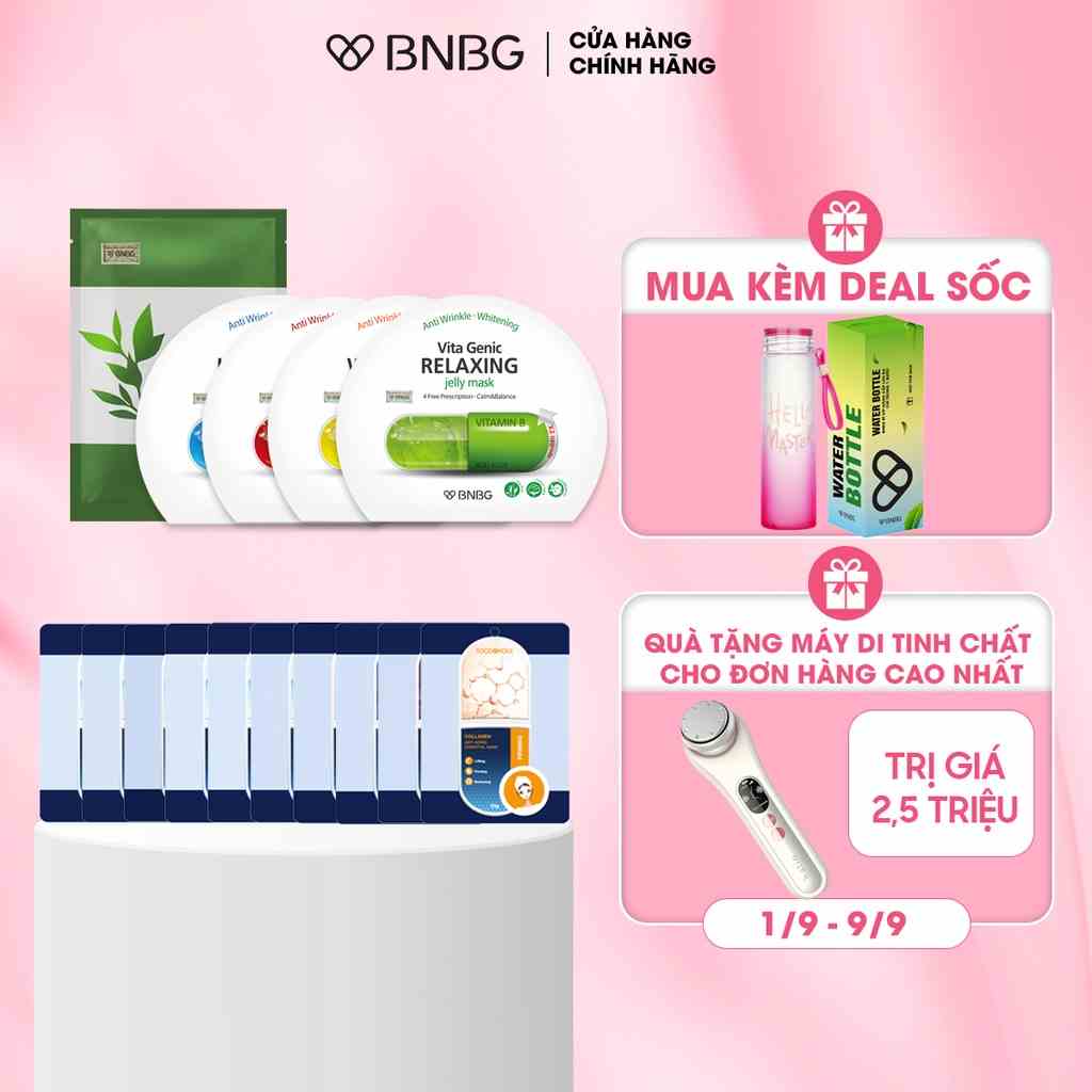 Combo 15 Mặt Nạ Dưỡng Da, Cấp Ẩm Toàn Diện BNBG 30ml/miếng