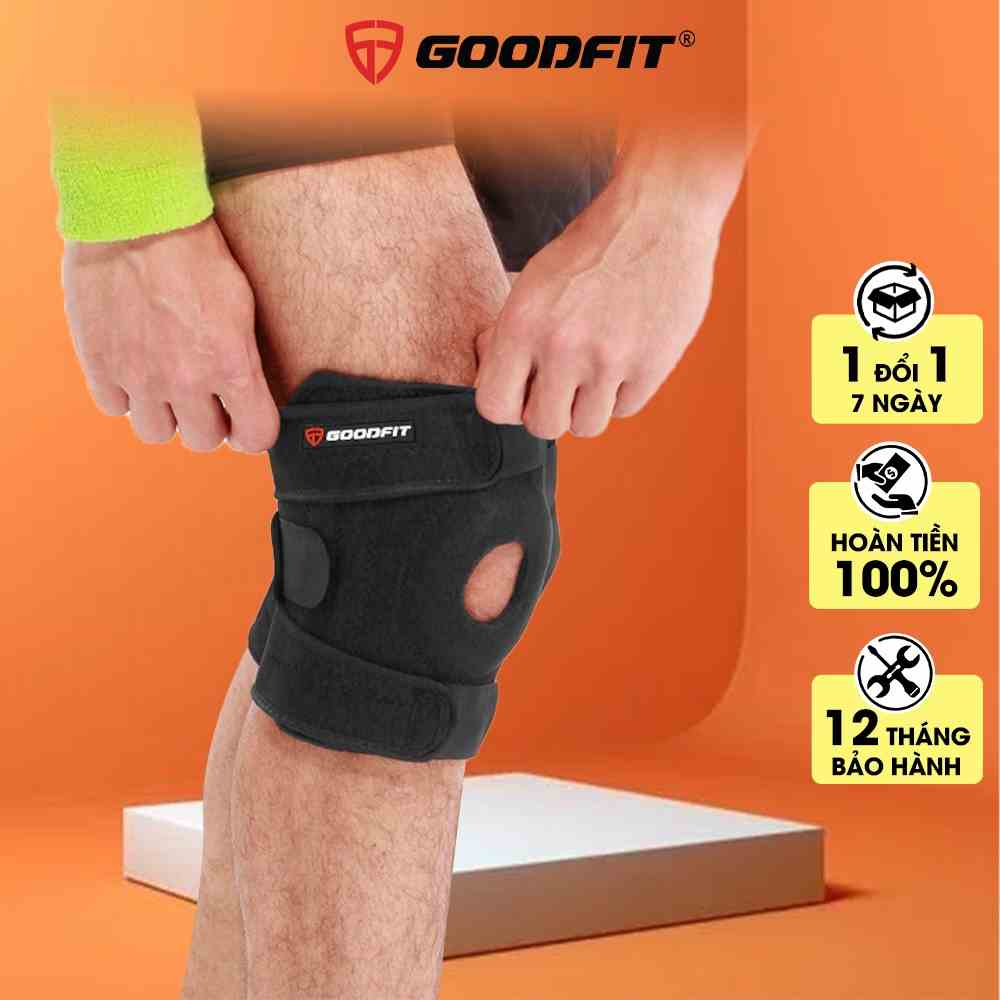 Bó gối quấn bảo vệ đầu gối GoodFit GF522K băng đầu gối thoáng khí để chơi thể thao, vận động