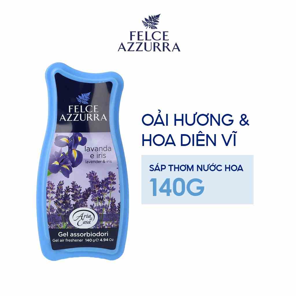 Sáp Thơm Phòng FELCE AZZURRA Hương Nước Hoa Ý, Hoa Anh Đào & Mẫu Đơn Ngăn Mùi Ẩm Mốc Hộp 140mg - 8001280400698