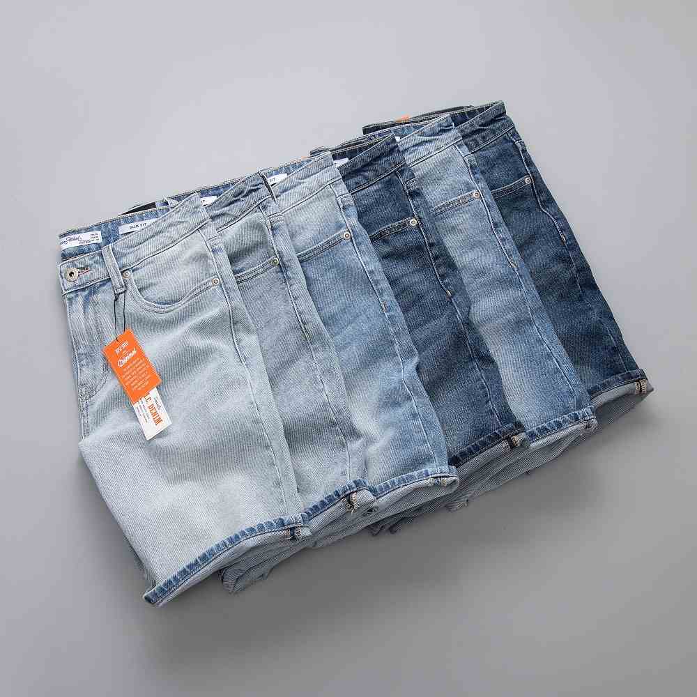 [Mã BMLTA35 giảm đến 35K đơn 99K] Quần Shorts Jeans Trơn Just Men 220105